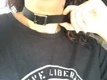 Gargantilla Punk de cuero gótico para mujer y niña, Collar de moda, Gargantilla, joyería, 1 unidad