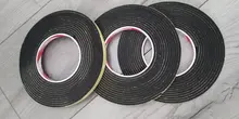 Rubber-Tape Sponge Anti-Collision-Seal-Strip Foam Strong-Adhesion Thick Black 3mm EVA