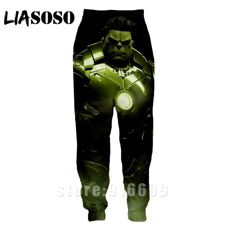 3d принт для мужчин и женщин Полная длина jogger дети Sweatpant зимние брюки с логотипом Халк Аниме Мстители повседневные забавные Топ спортивные брюки A368
