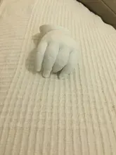 Kit de huella impresa a mano para bebé, molde de yeso 3D, recuerdo para recién nacido, huella impresa a mano, sin tinta, no tóxico, foto artesanal