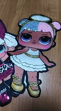 LOL surprise-pegatinas de ropa de muñecas para niñas, parche decorativo bordado para fiesta de cumpleaños