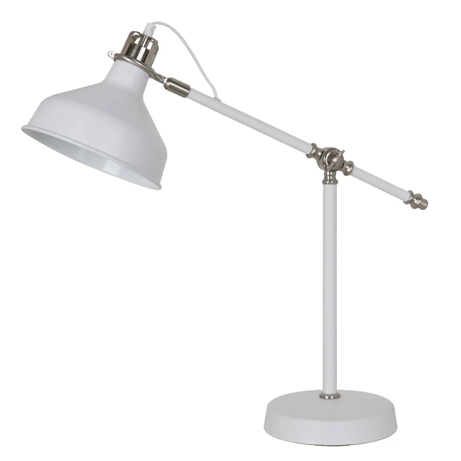 Светильник настольный CAMELION KD-425 С71 (белый, металл, Е27, на подставке)