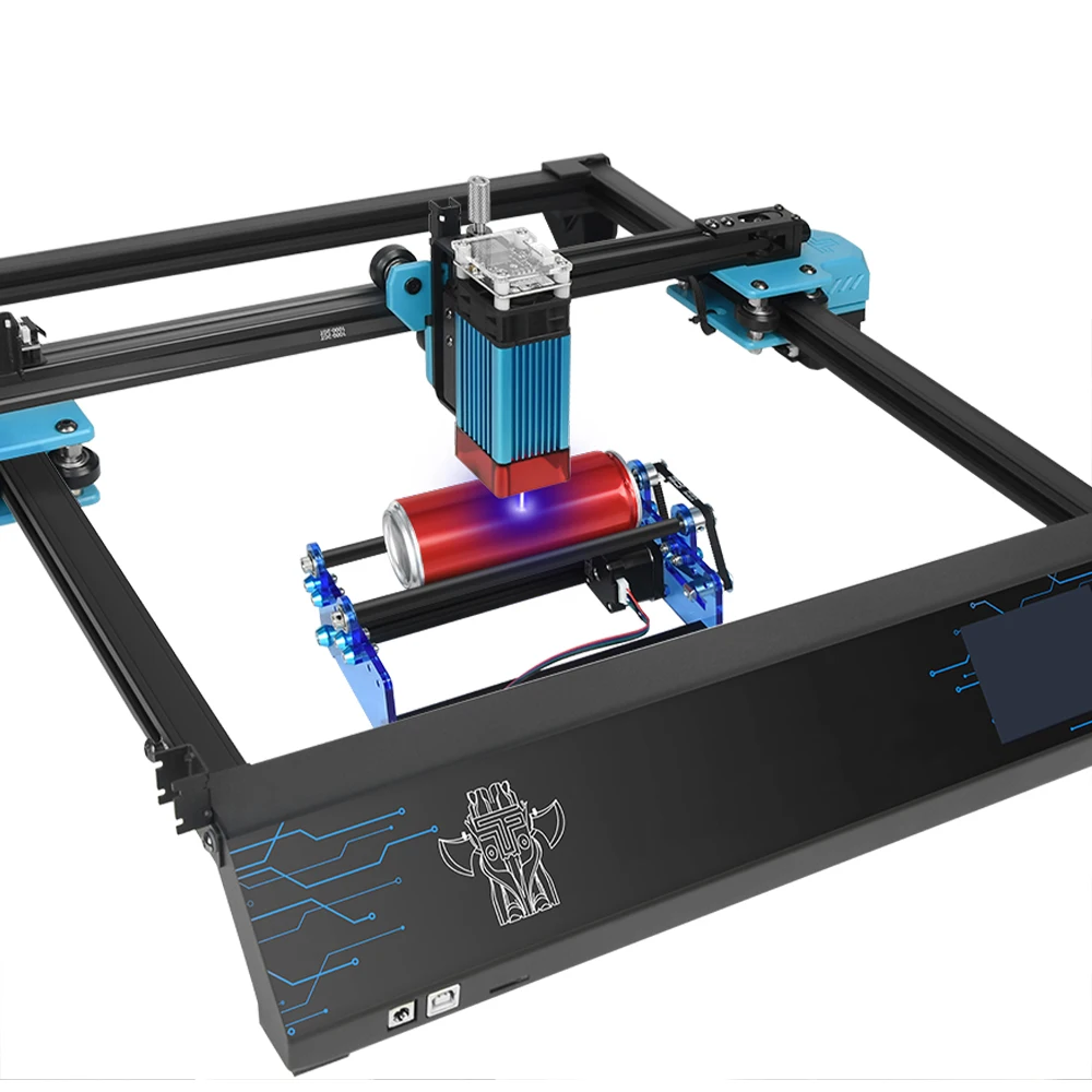 TWOTREES Universal Laser Engraver Rotary Roller Y-Axis Laser Rotary Shaft 360 Degree Rotating For Engraving Cylindrical Objects — view 6