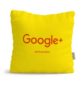 

Personalised Google Plus Yellow Pillow