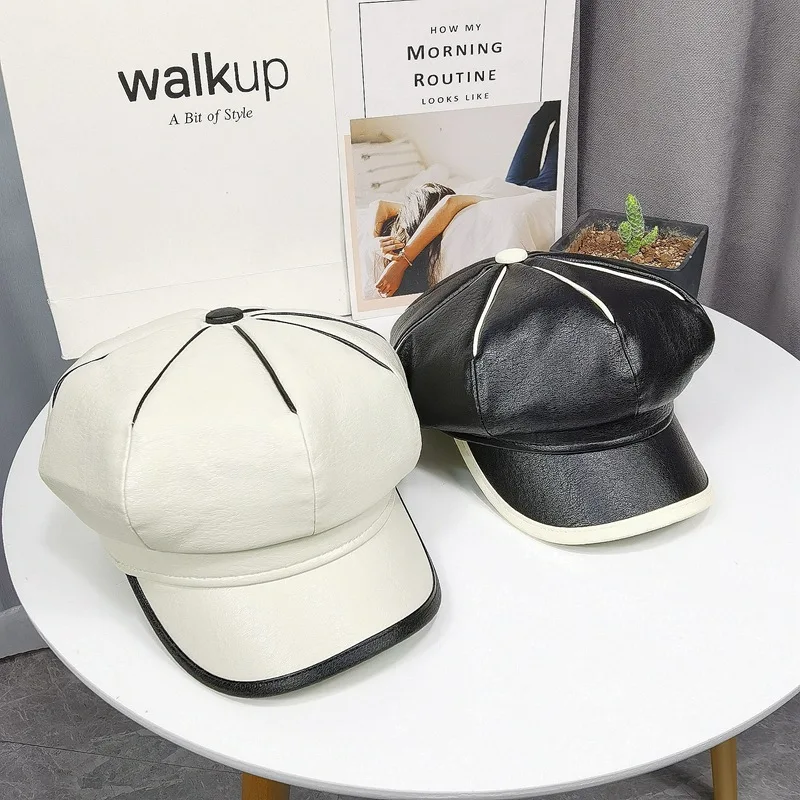 Ladies Casual Visor Beret Hat Female 