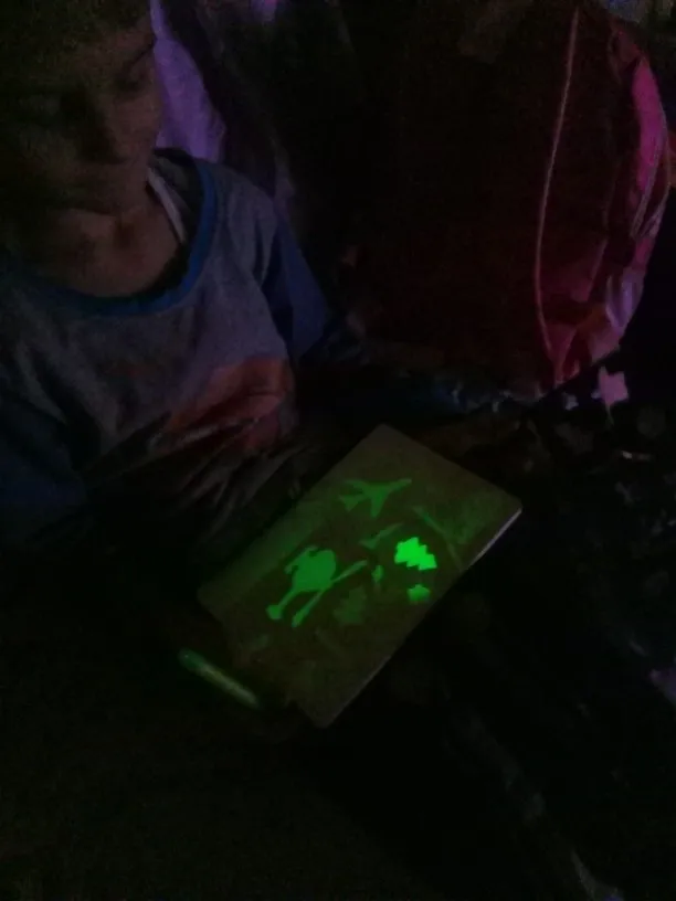 1PC A4 A5 LED Luminous Drawing Board Graffiti Doodle Drawing Tablet Magic Draw With Light-Fun Fluorescent Pen Educational Toy
