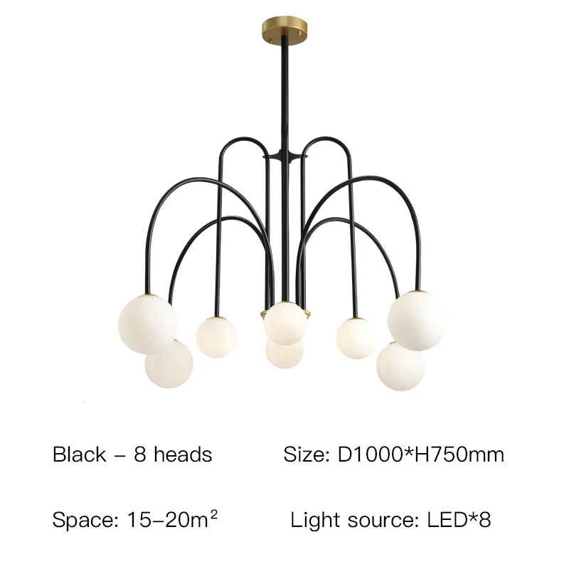 Modern Nordic G9 Design LED Chandelier For Living Room Bedroom Dining Room Kitchen Ceiling Pendant Lamp Glass Ball Hanging Light bathroom chandeliers Chandeliers