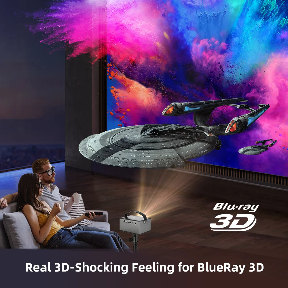 جهاز عرض BYINTEK R17 4K ذكي ثلاثي الأبعاد أندرويد...