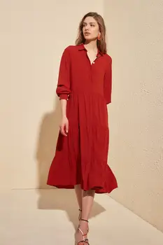 

Trendyol Shirt Collar Dress TWOSS20EL1399