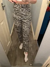 HEYounGIRL-Pantalones elegantes con estampado de cebra para mujer, de cintura alta Capris Harajuku, pantalones de señora informales para oficina, ropa de calle 2021