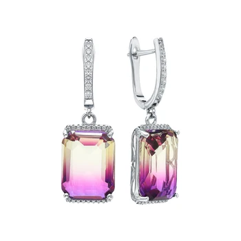 

Sunlight silver earrings with sieve and cubic zirconium