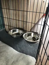 Bowl Hanging-Bowls Water-Food-Bowls Puppy Kitten-Feeder Dog Cat Stainless-Steel Durable