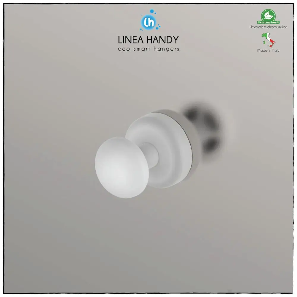 Handy Grip Magnetic White, Innovative magnetic design towel holder that attaches directly to your metal surfaces