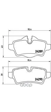 Колодки Тормозные Задние Brembo P06052 Brembo арт. P06052