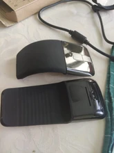 Ratón inalámbrico Arc Touch con Bluetooth, Mouse óptico plegable de 1200DPI, fino, para ordenador portátil, Microsoft y PC