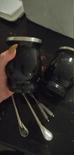 Yerba-Juego de tazas de té de calabaza Natural Mate, 8 onzas, paja Mate, cepillo de limpieza, acero inoxidable, doble pared, fácil de limpiar