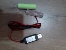 LR6 AA Eliminador de batería Cable de alimentación USB reemplazar 1-4 Uds 1.5VAA batería para Radio de juguete eléctrico reloj LED de luz de tira de Cal