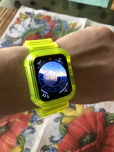 Correa de silicona transparente para Apple Watch Series Se 6 5 4 3 2, banda de 40mm 44mm para Iwatch Se 5 4 3, Correa impermeable de 38mm 42mm