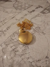 Unisex estilo Retro suave esfera redonda números arábigos analógico de cuarzo reloj de bolsillo de cadena de