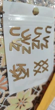 Alphabet Charm Pendants Bracelet Necklace Crafts-Making Letter Gold Stainless-Steel Random