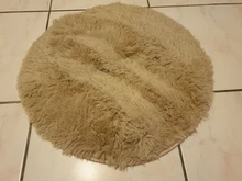 Round Rug Carpets Living-Room-Decor Modern-Mats Bedroom Faux-Fur Fluffy Shaggy-Area Long