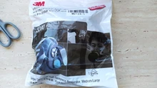 Máscara respiratoria antipolvo 3M 3200, media cara, antipolvo para construcción Industrial, antiniebla, filtro de Gas de seguridad, cubierta de algodón