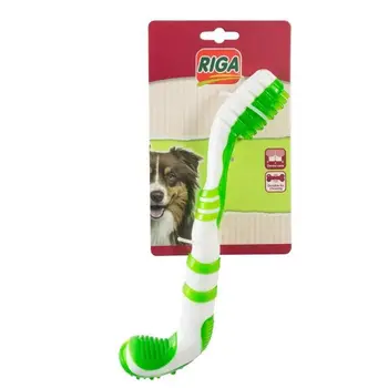 

Toothbrush RIGA-White & green-For dogs