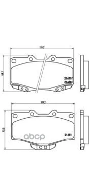 P83009_=Gdb797=Fdb797!Колодки Дисковые П Toyota Land Cruiser All 88 Brembo P83009 Brembo арт. P83009