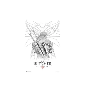 

POSTER THE WITCHER GERALT SKETCH