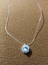 Collar de hilo de pescar transparente para mujer, Gargantilla Invisible con diamantes de imitación, regalo para mujer