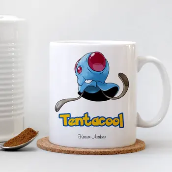 

Personalized Pokemon Tentacool White Mug Cup