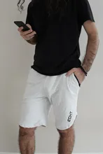 Pantalones cortos de culturismo para hombre, pantalones cortos masculinos de estilo veraniego para ejercicio de gimnasio, ropa deportiva de secado rápido de malla transpirable apta para correr