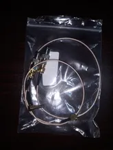 Conector tipo F hembra Jack a SMA macho, Conector recto Adaptador Coaxial RF F a SMA, convertidor de tono dorado, 1 o 2 uds.