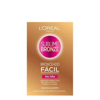 

Self-bronzing towelettes Sublime Bronze L'Oreal Make Up (2 uds)