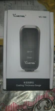 VDIAGTOOL VC100 VC200 coche medidor de espesor Medidor para la pintura del coche medidor de luz de fondo con LCD de espesor de revestimiento de coches de Fe/nFe