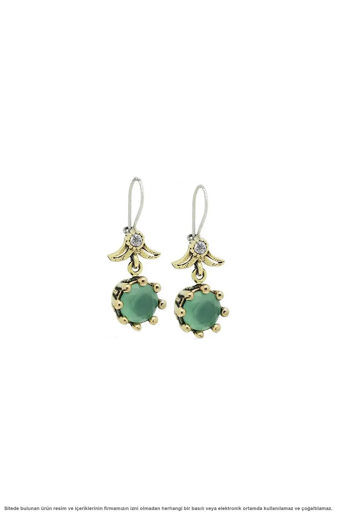 

Silver Lady Earrings Jade Gemstone