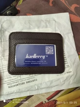 Cartera minimalista delgada de cuero PU, tarjetero pequeño de piel sintética, Tarjetero con ranura múltiple, Color caramelo