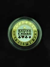 Protector de Metal para cartas de póker, accesorios para tarjetas de póker, recuerdo de Metal, fichas de póker, distribuidor de monedas, juego de póker