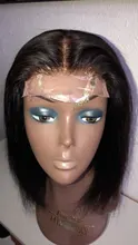 Ishow Hair mechones rectos con Frontal transparente de encaje Frontal y mechones extensiones de cabello humano mechones malayos con cierre Frontal