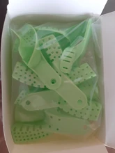 10 uds/set plástico Dental de acero impresión bandeja de impresión de malla de metal 10 Uds de plástico materiales de Metal impresión Dental bandejas