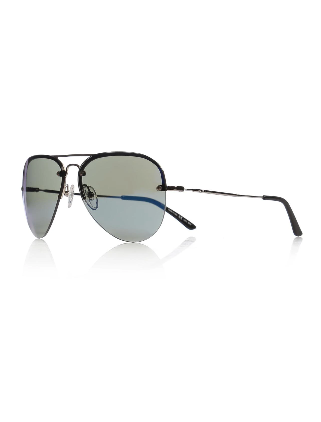 

Unisex sunglasses e 6084 02 hh metal silver organic drop pilot 57-13-135 exess