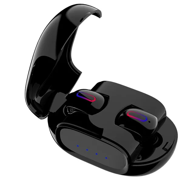 50 шт. KPHRTEK G2 TWS сенсорная Bluetooth гарнитура 5,0 настоящая Беспроводная невидимая спортивная Гарнитура для бега Универсальная - Цвет: Черный