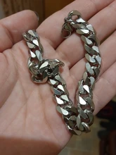 Cadena de eslabones cubanos de acero inoxidable para hombre, pulsera minimalista de 3-11mm, venta al por mayor