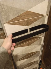 Rail-Rack Towel-Holder Storage-Shelf Bathroom Black 60cm EL65B No-Punch