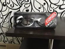 COPOZZ profesional impermeable chapado claro doble Anti-niebla gafas de natación Anti-UV de las mujeres de los hombres gafas de natación gafas con el caso
