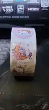 Pegatina con figura de unicornio de dibujos animados para niños, etiqueta de regalo de recompensa para niños, pegatina de 500 cm, 2,5 Uds. Por rollo