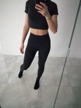 Gym Clothing Leggings Sportswear Crop-Top Yoga-Set Fitness Long-Sleeve Seamless Workout