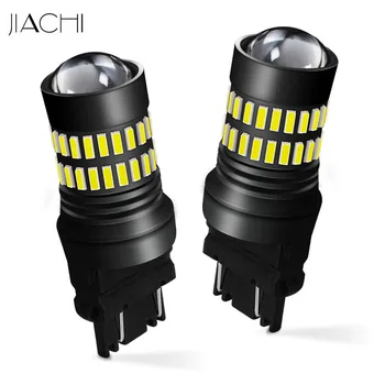 

JIACHI 100x Wholesale Price T25 3156 3157 LED Car Bulbs 4014 SMD 48LEDs Auto Car Signal Reverse Brake Light Lamp White DC 12-24V