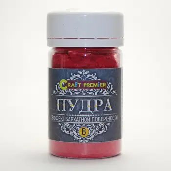 

Powder color "effect velvet surface" "craft Premier", Red