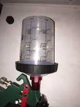 Taza mezcladora de pintura con pistola pulverizadora, taza mezcladora de pintura, 160/400/600/800ml, depósito PPS tipo H/O, taza de medida desechable PPS, 10 Uds.